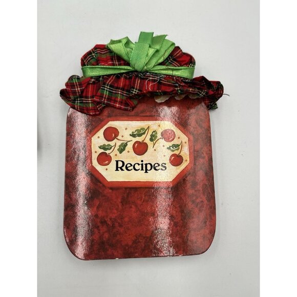 Vintage 1980s Recipe Book With Real Cloth Top 100 Sheets ADORABLE FIND - Picture 5 of 14